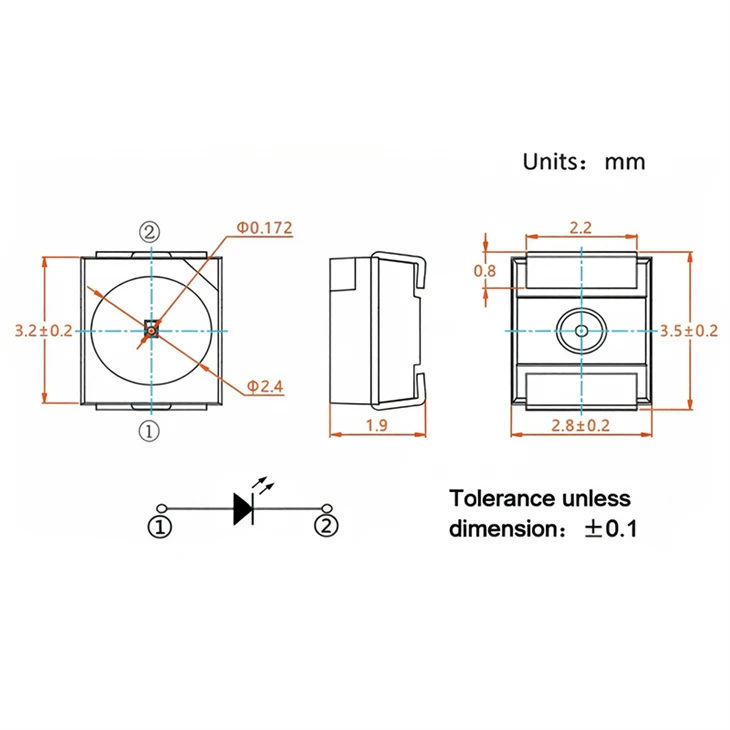 Red Led Light Diode high quality